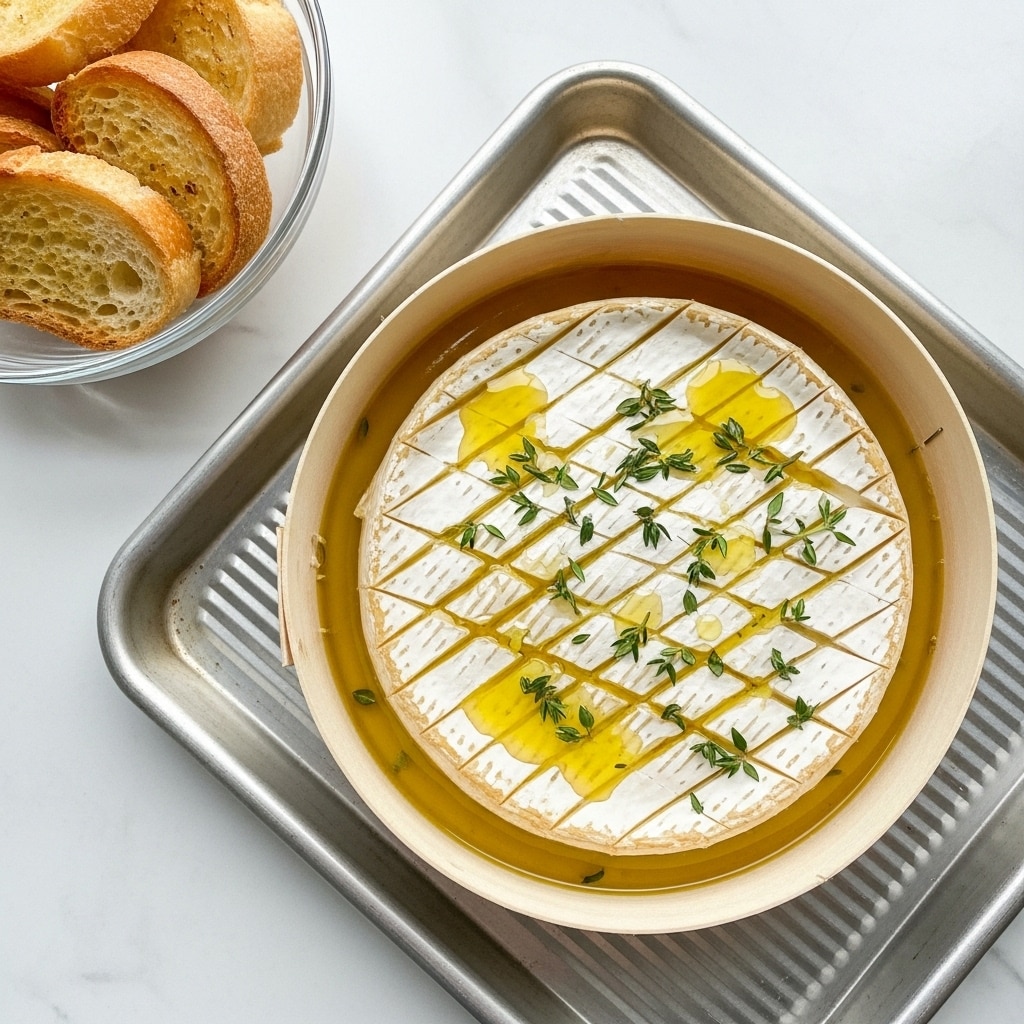 Thyme and Garlic Baked Camembert Recipe