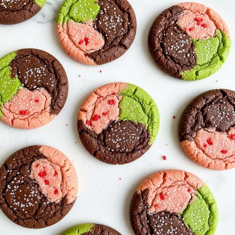 Spumoni Cookies with Cherry, Pistachio, and Chocolate Flavors Recipe