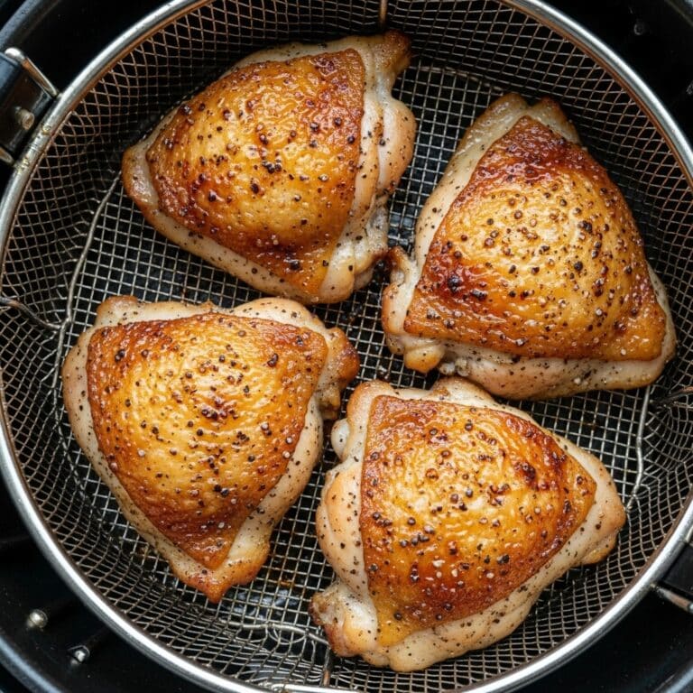 Air Fryer Chicken Thighs – Super Crispy! Recipe