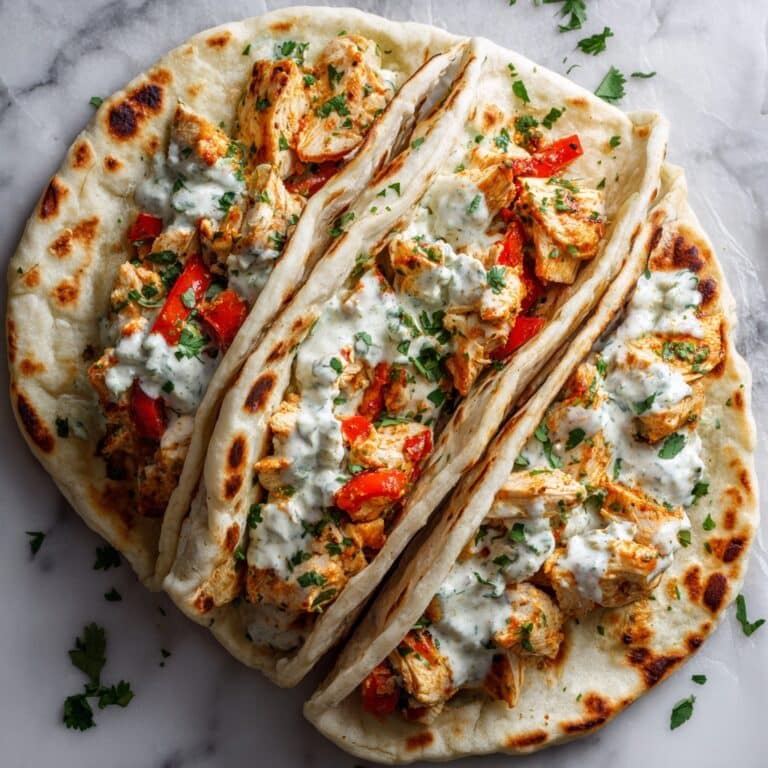 Sheet Pan Chicken Pitas with Herby Ranch Recipe