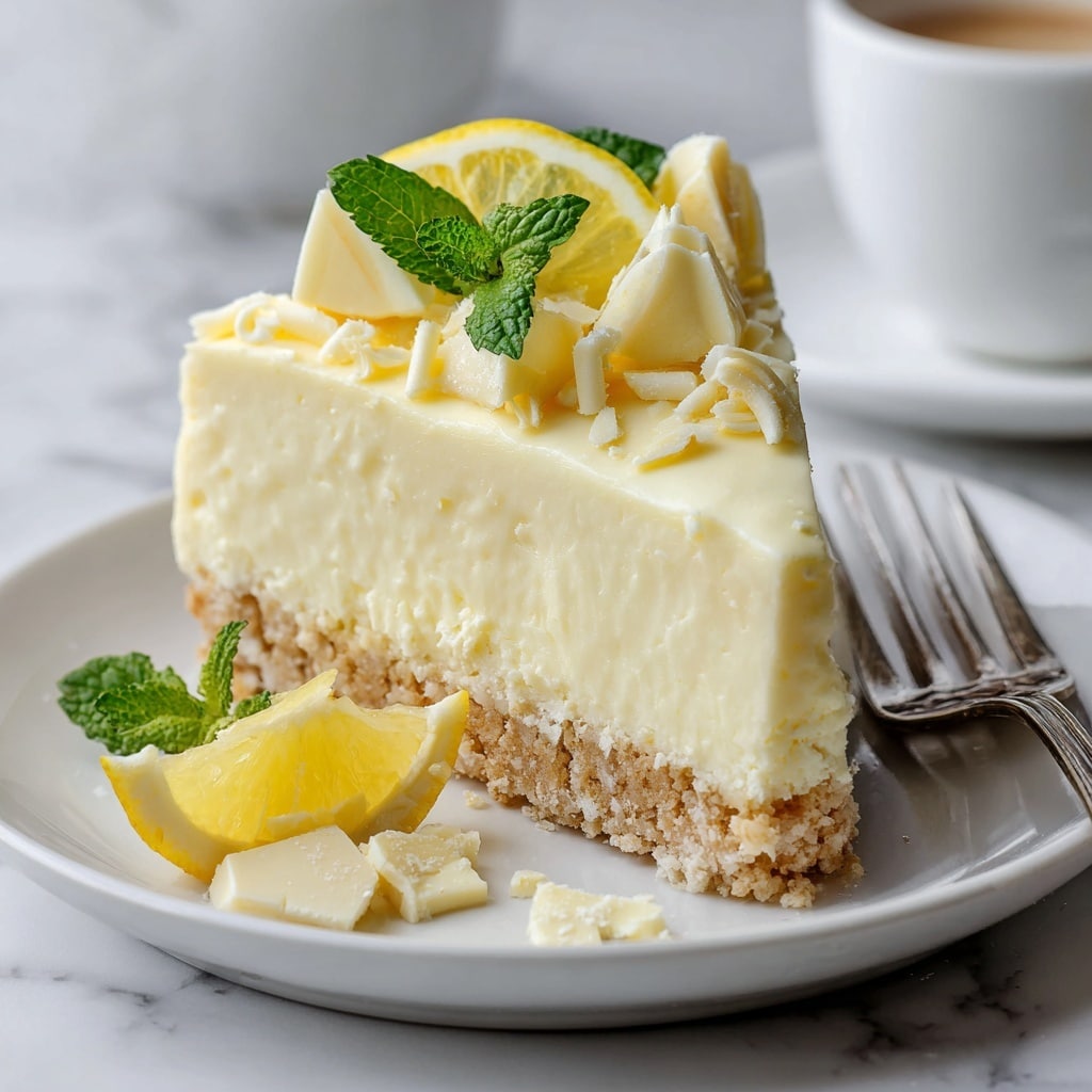 Lemony White Chocolate Cheesecake Recipe