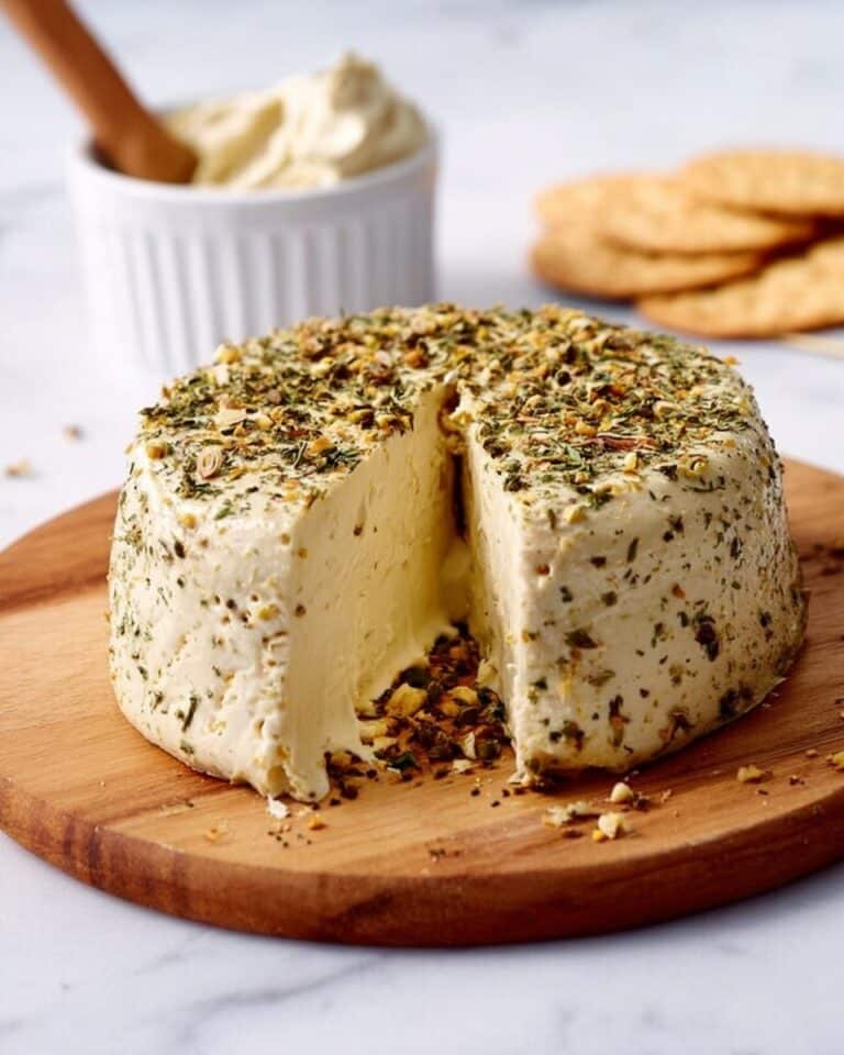 Sliceable Garlic & Herb Cashew Cheese (Vegan and Gluten Free) Recipe