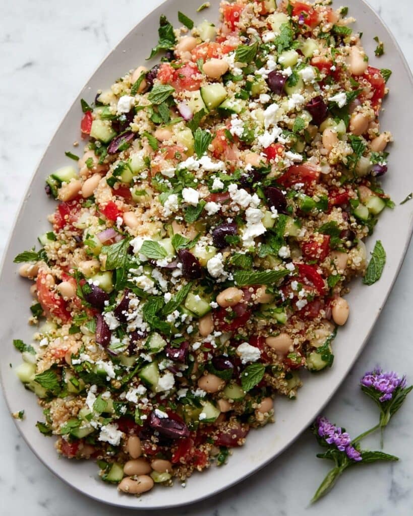 Quinoa Cannellini Bean Salad Recipe