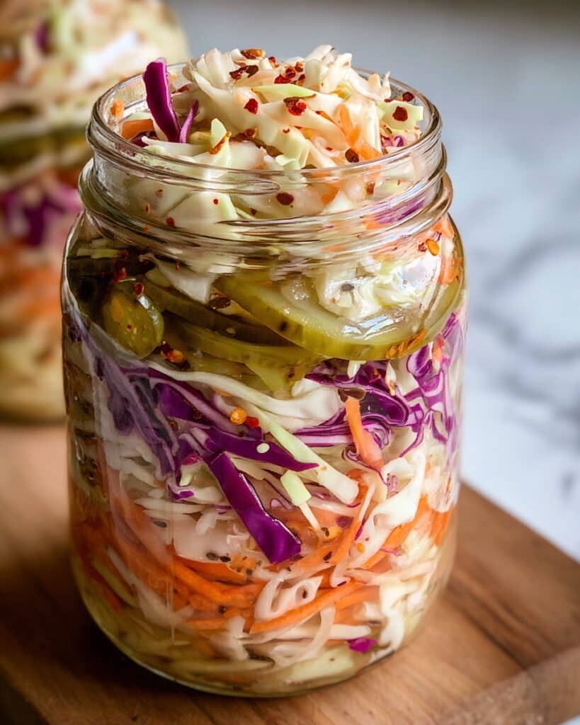 Sweet & Spicy Pickle Slaw Recipe