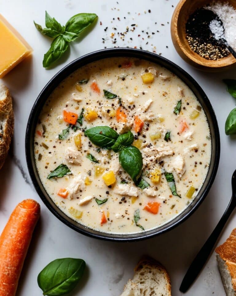 Creamy Italian Ground Chicken Soup Recipe