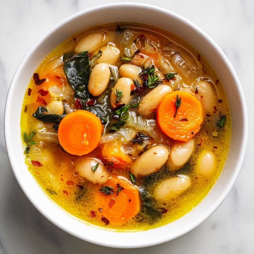 Brothy Carrot Butter Bean Soup Recipe