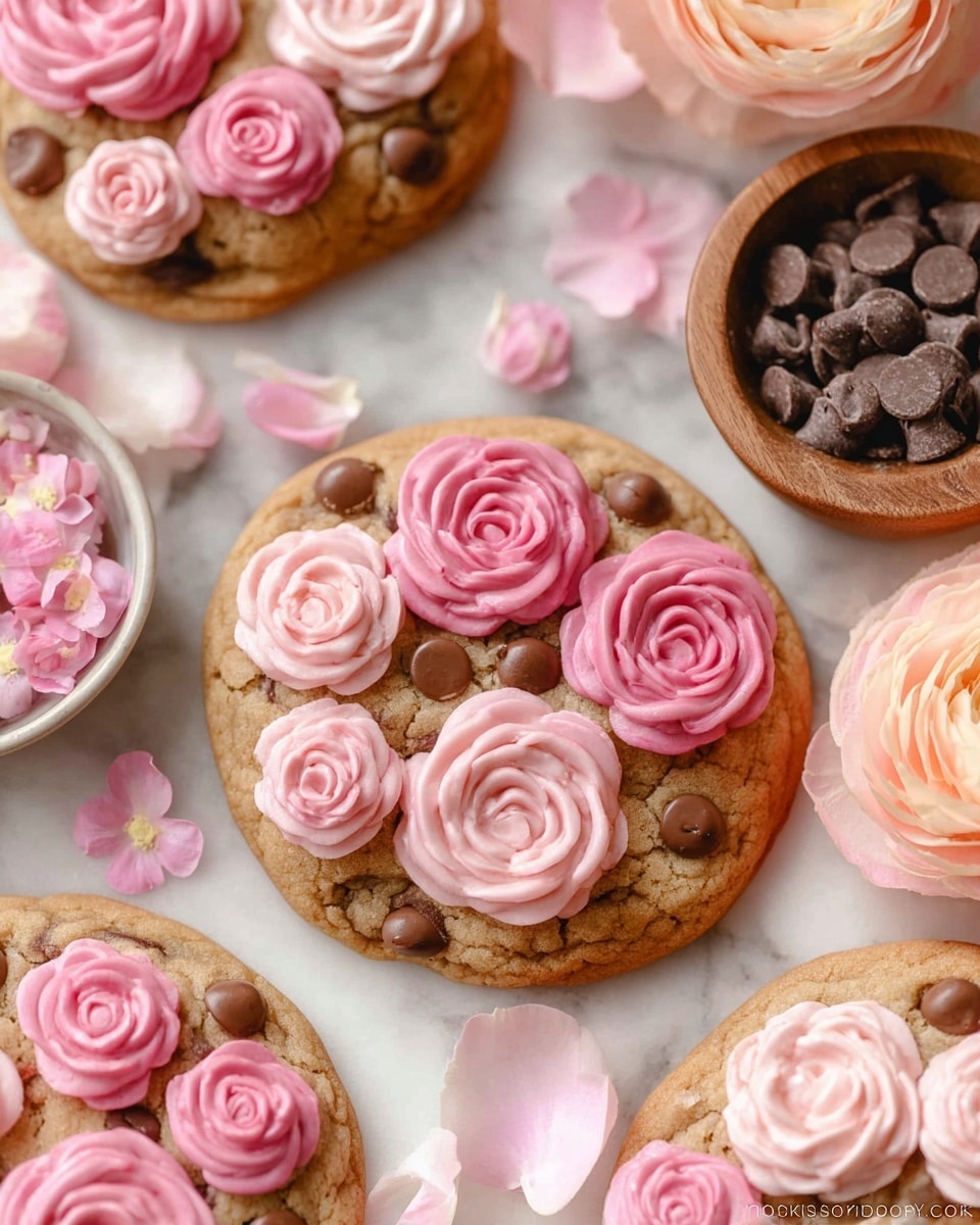 Rose Chocolate Chip Cookies Recipe