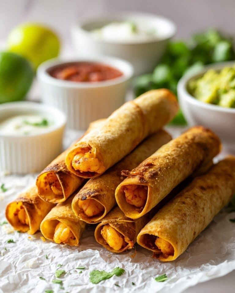 Crispy Baked Chicken Taquitos Recipe
