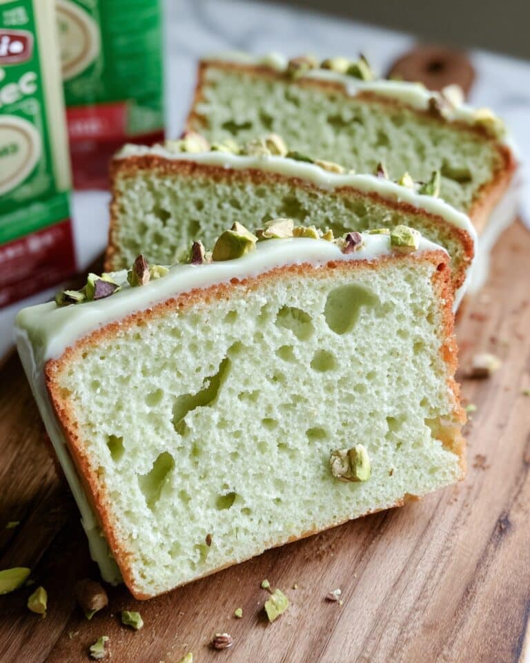 Pistachio Pudding Bread Recipe