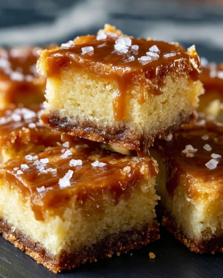 Salted Caramel Gooey Butter Bars Recipe