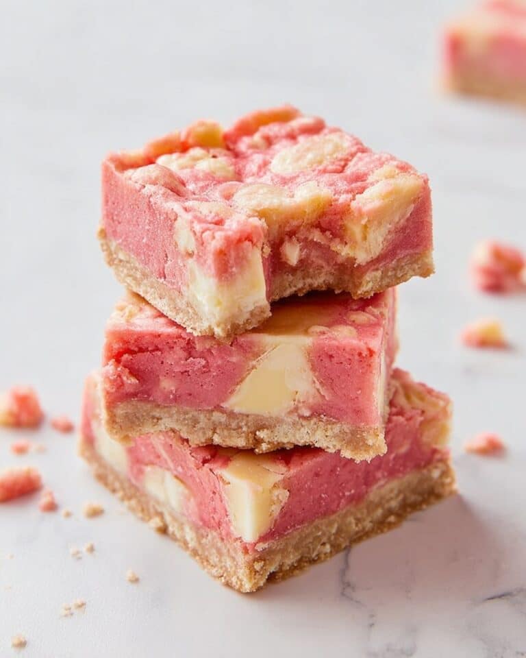 Strawberry White Chocolate Gooey Bars Recipe