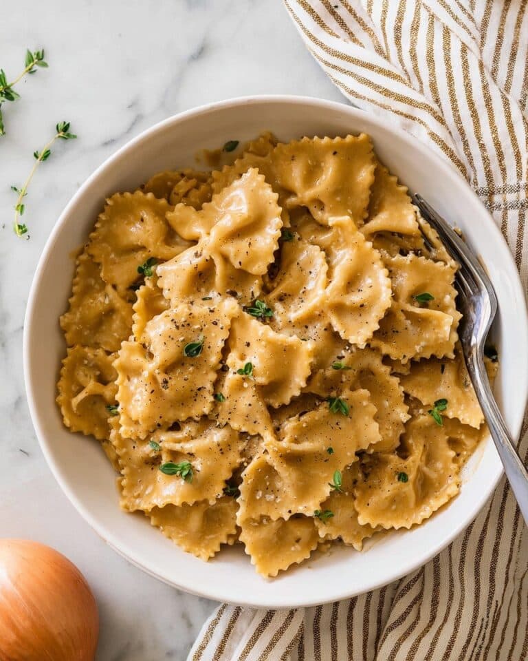 The BEST French Onion Pasta Recipe