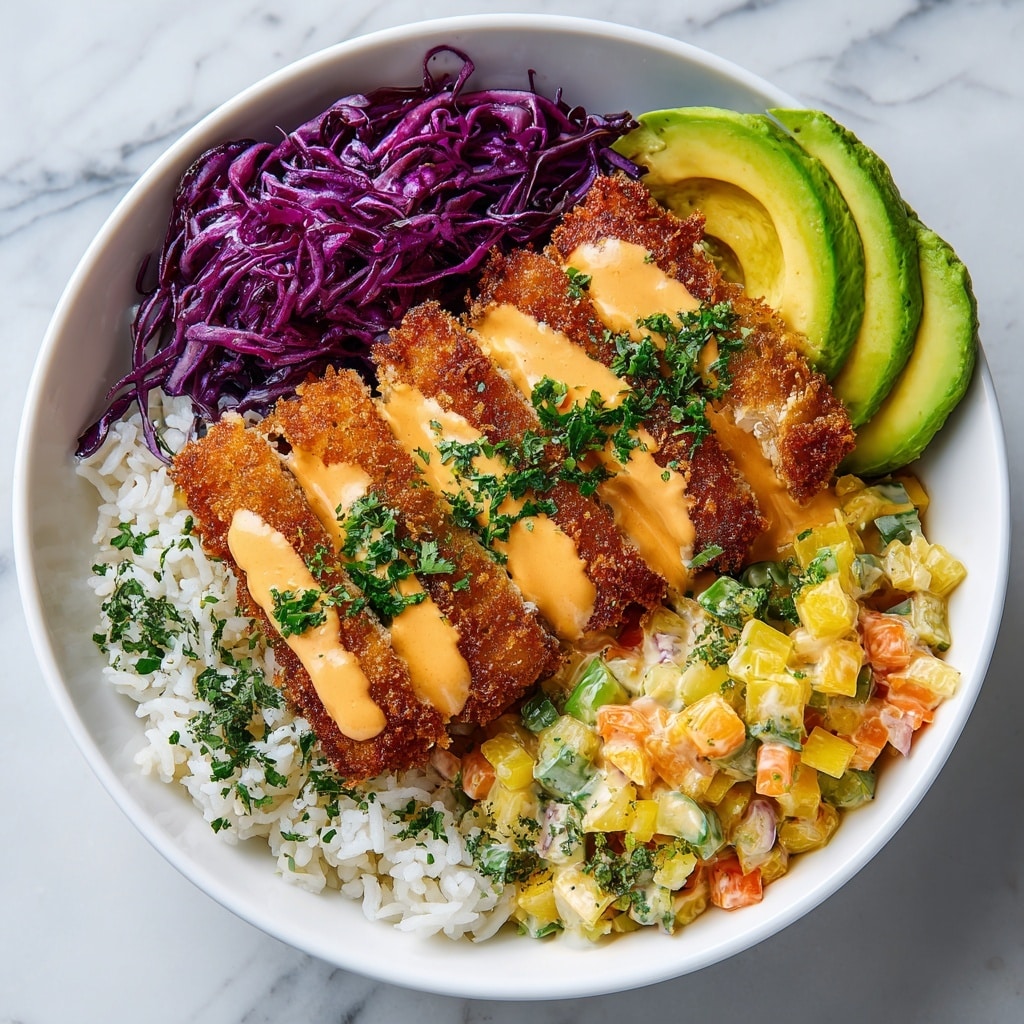 Crispy Fish Taco Bowls with Zesty Slaw and Creamy Chipotle Sauce Recipe