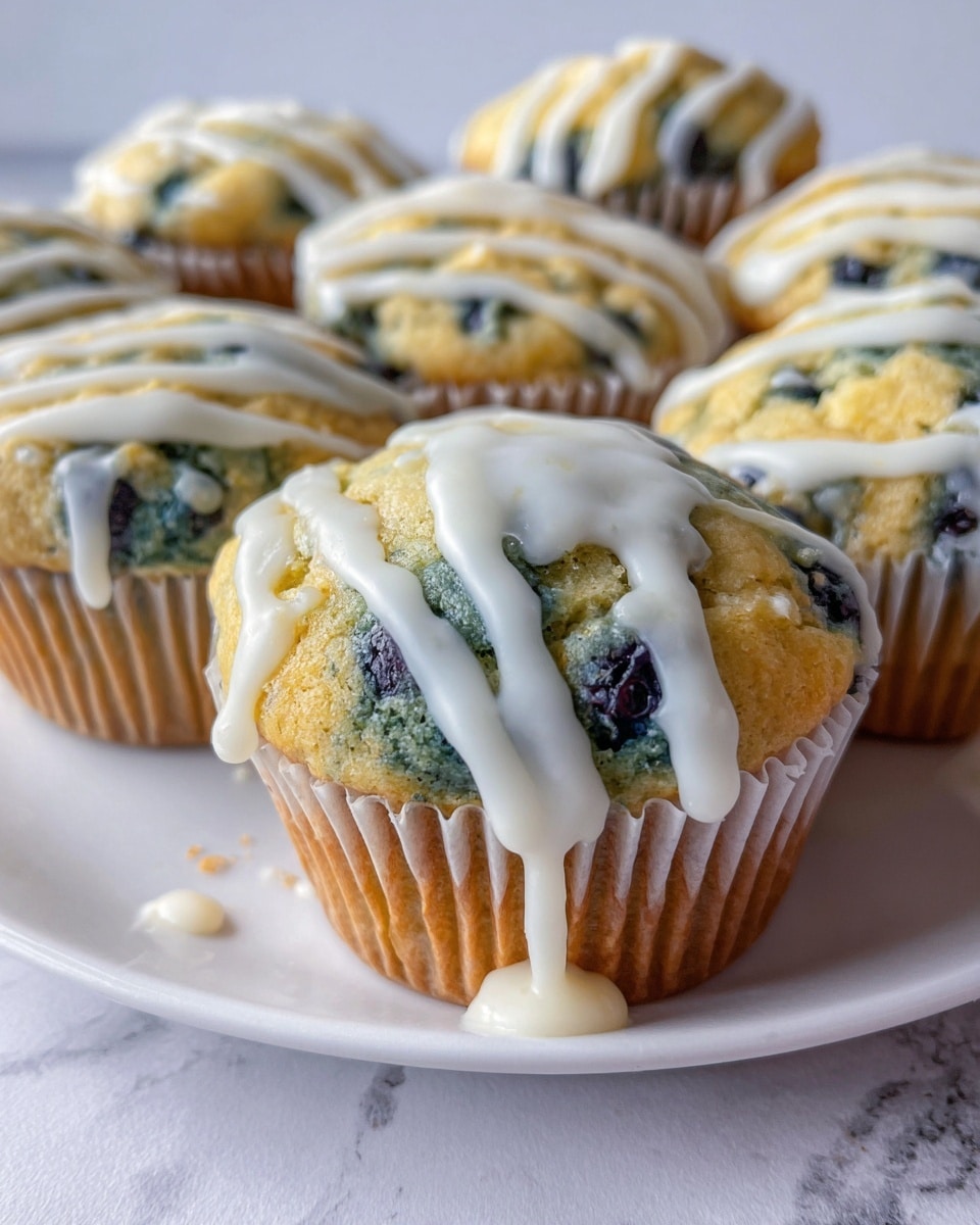 Lemon Blueberry Cupcakes with Cream Cheese Icing Recipe