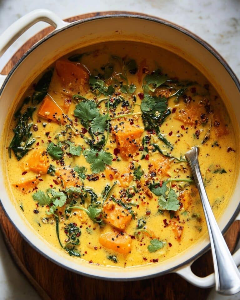 Ginger Sweet Potato and Coconut Milk Stew with Lentils and Kale Recipe