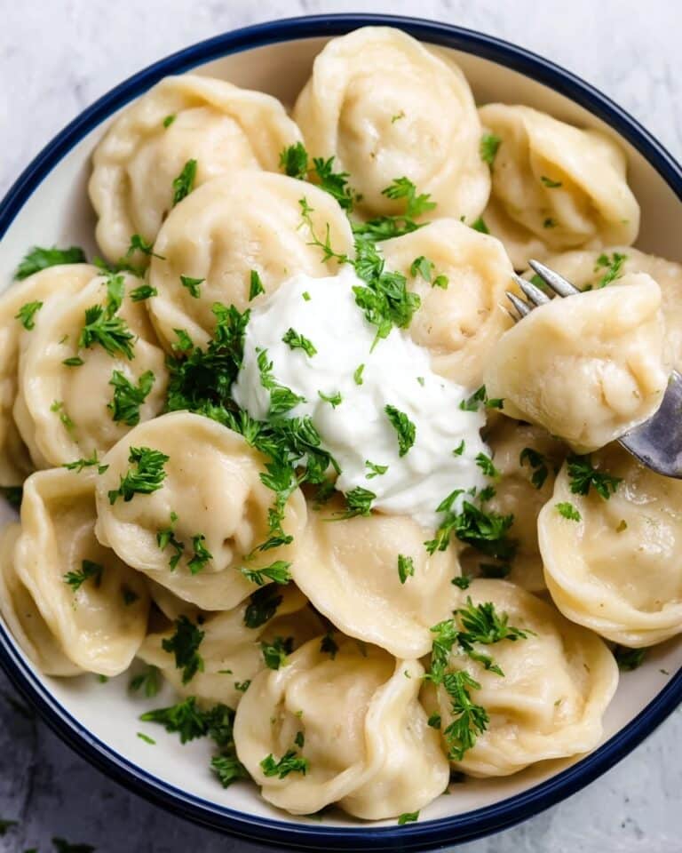 Authentic Russian Pelmeni Dough and Meat Dumplings Recipe