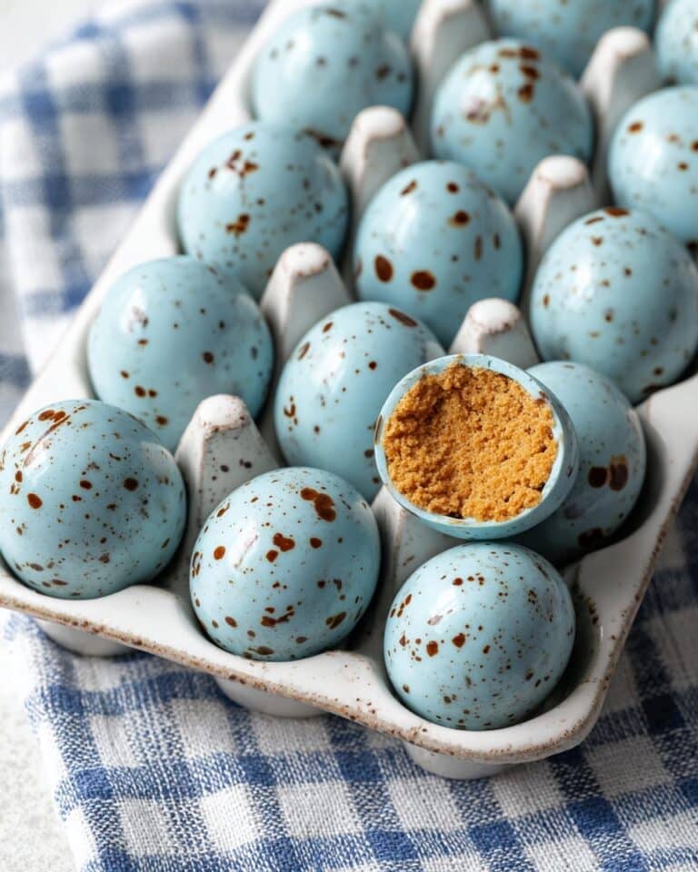 Peanut Butter Easter Eggs with Blue Spirulina and Matcha Recipe
