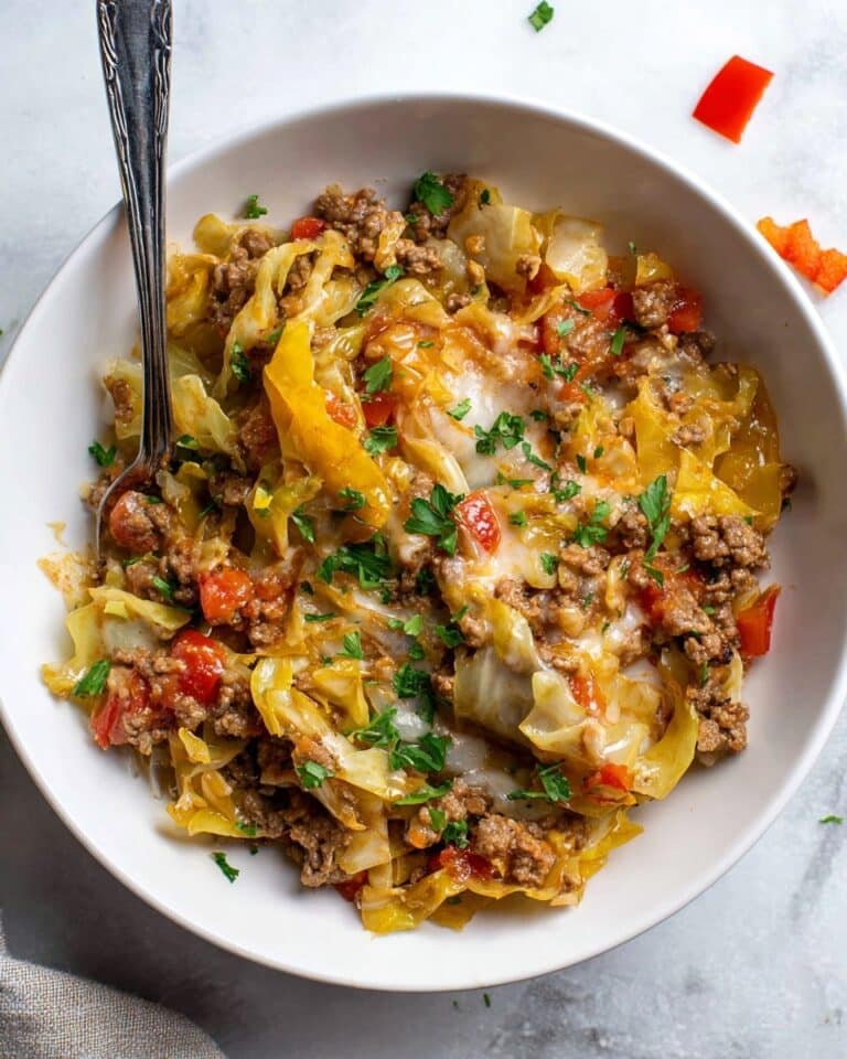 Low Carb Unstuffed Cabbage Casserole Recipe
