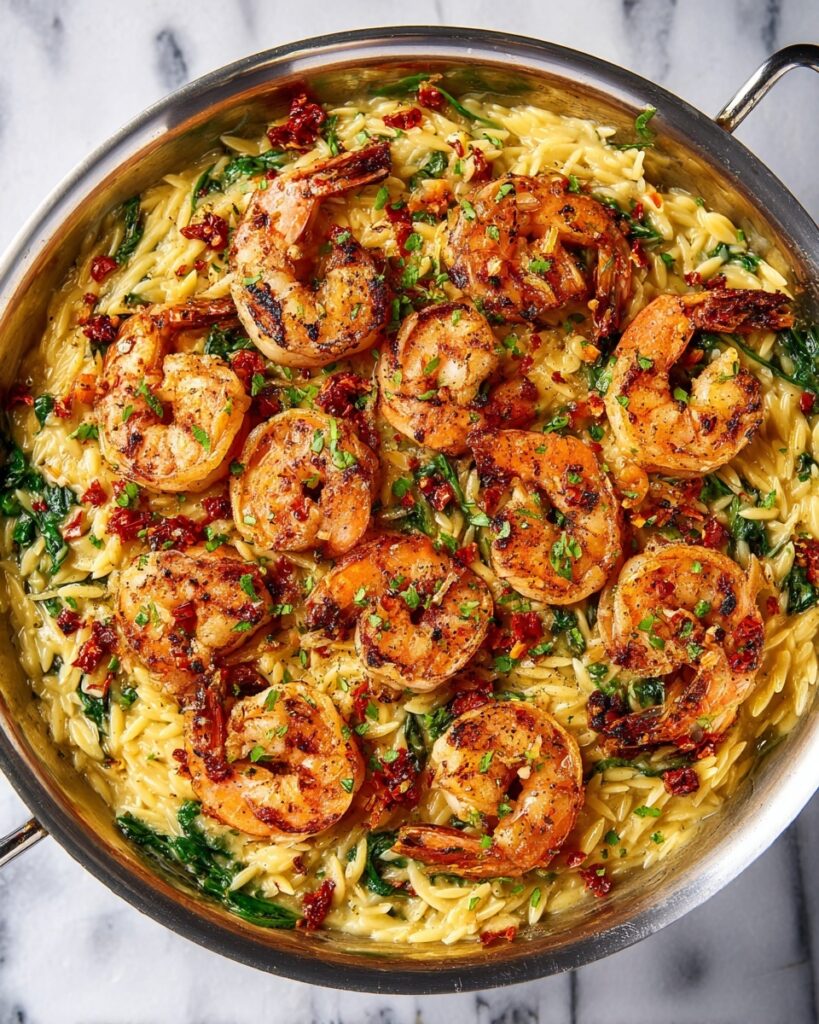 One Pot “Marry Me” Shrimp and Orzo Pasta Recipe
